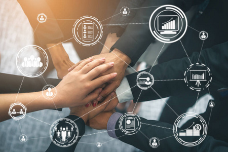 市场营销的偶像数字技术企业的市场营销照片