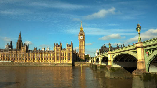 大本钟和伦敦的英国议会大厦图片