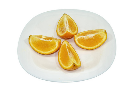 四个橘子上背景图片