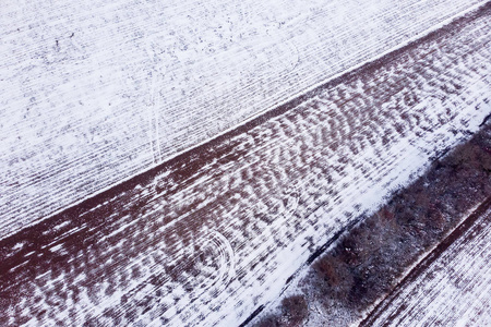 匈牙利雪地冬季空中风景图片图片