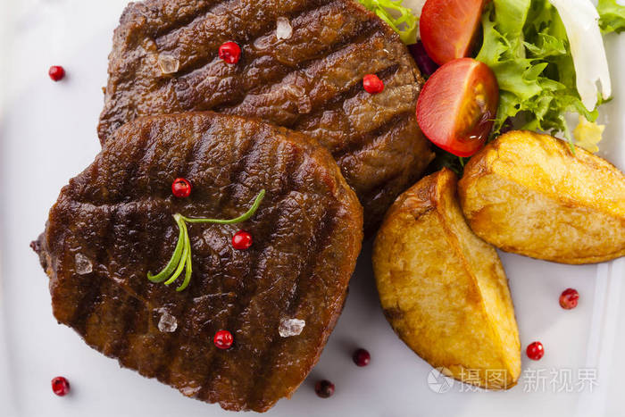 grilled beef steak