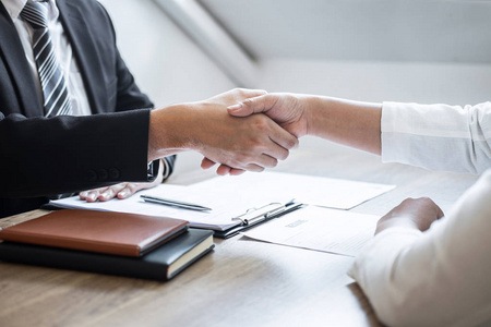 成功的面试,老板雇主委员会的形象照片