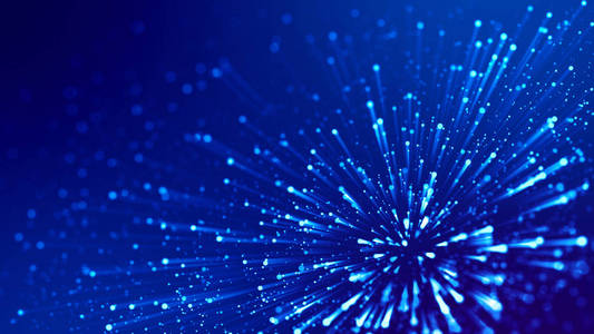 蓝光般的激光表演,为节日带来明亮的气氛照片