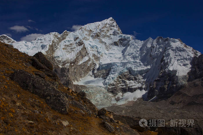跋涉 高的 目的地 尼泊尔 攀登 旅行 徒步旅行 营地 风景