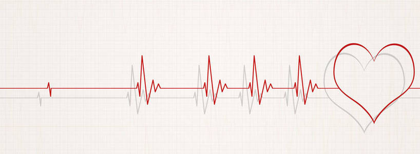 恢复生活心电图心跳插图照片