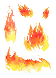 火的联想图形创意手绘图片