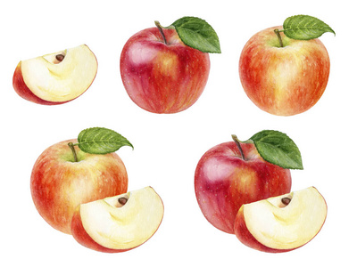 素描切苹果图片-素描切苹果素材-素描切苹果插画-摄图新视界