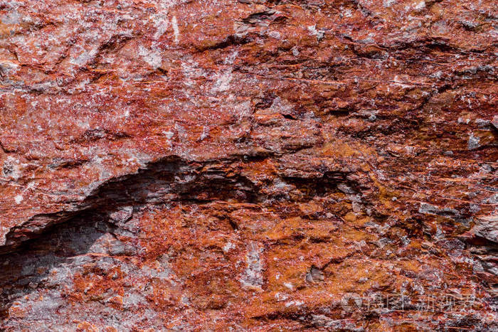 纹理背景为红色岩层表面