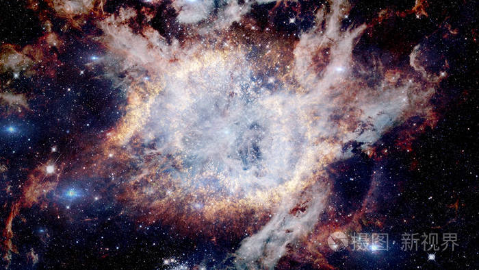 爆炸星系抽象空间这张图片的元素由美国宇航局提供