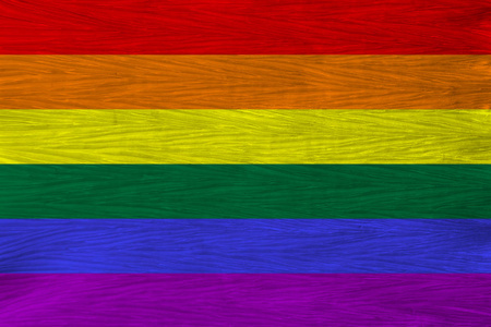 lgbt彩虹旗,骄傲旗,自由旗——女同性恋,同性恋,双性恋和变性群体的