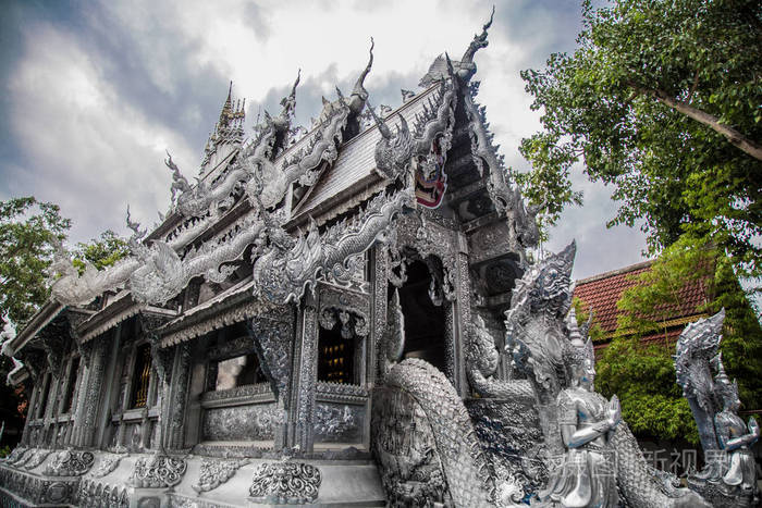 泰国清迈银庙景观