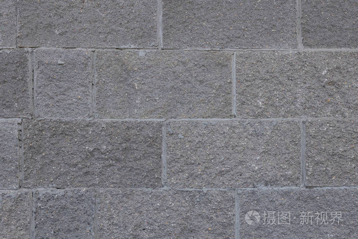灰色砖墙纹理背景的正视图瓷砖混凝土水泥表面