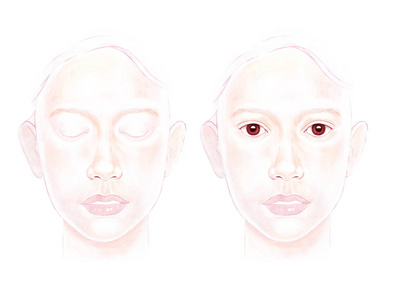 闭眼的女人图片-闭眼的女人素材-闭眼的女人插画-摄图新视界