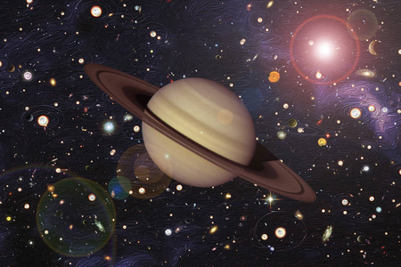 土星,太阳系.这幅图像的元素由na提供照片