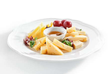 用蜂蜜奶酪拼盘图片