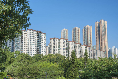 香港市高层住宅图片