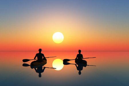 一人一船一屋图片