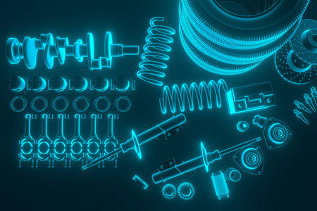 汽车配件商店图片-汽车配件商店素材-汽车配件商店插画-摄图新视界