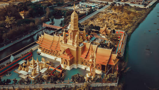 泰国曼谷古城蒙博兰的寺庙图片