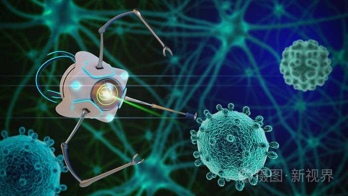纳米机器人3d渲染