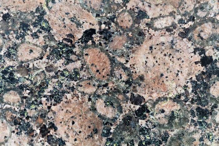 环斑花岗岩表面