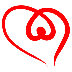 联合磁带心连心,红色单线图案照片