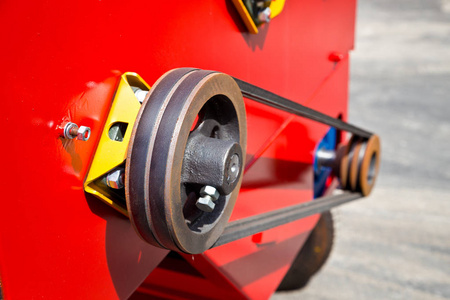 滑轮和皮带传动照片