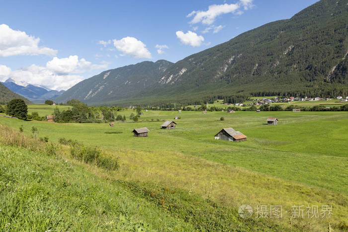  tyrolean landscape with fresh grass and bright meadows at Tarre