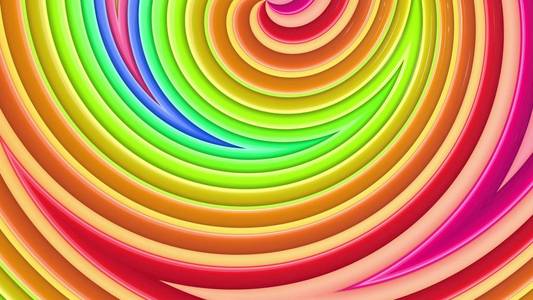 彩色渐变条纹循环运动,简单的卡通创意风格.循环平滑动画.照片
