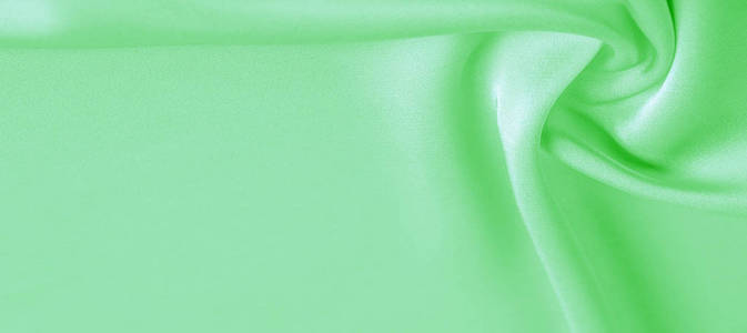 背景纹理,图案.绿色翡翠丝织物.这个wil照片