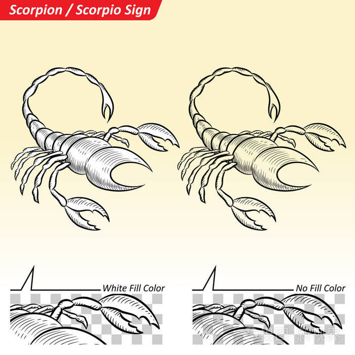 天蝎座星座素描