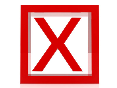 不不不不啊白色背景上的标记符号不正确照片