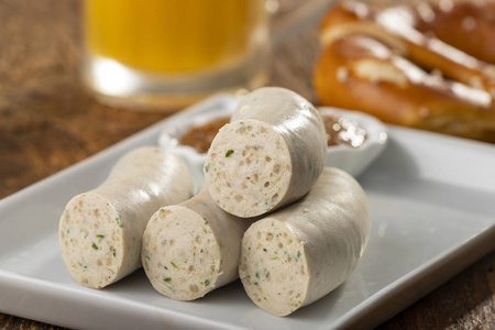 巴伐利亚白香肠照片