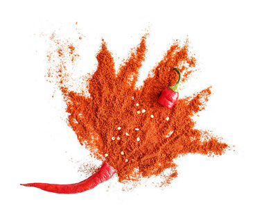 白底红辣椒粉爆红照片