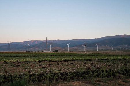 清洁能源风力发电场图片