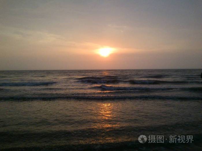 海岸 假期 日落 天空 地平线 波浪 夏天 颜色 太阳 日出