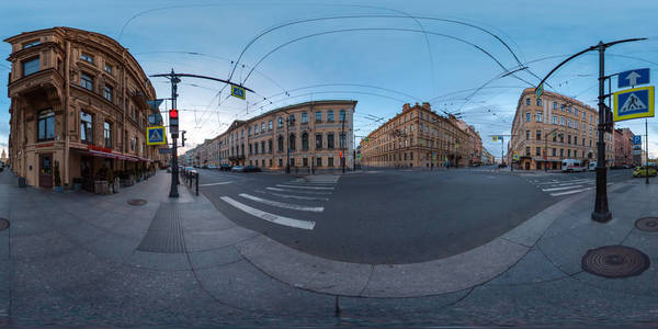 2019年圣彼得堡3d球形全景,360视角,可用于虚拟现实或虚拟现实.