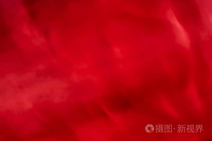 红色抽象艺术背景，丝绸质地和摩蒂波浪线