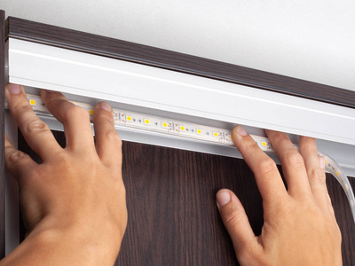 led装饰照明工艺安装照片