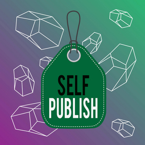 商业理念为独立发表作品,并自费独立作者空标签空白空间彩色背景标签