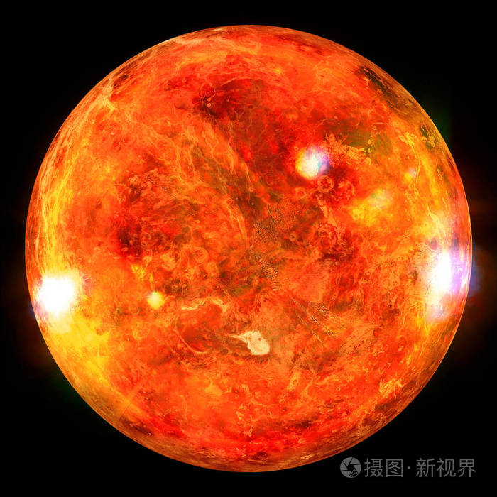 非常热的恒星太阳的耀斑这张图片的元素由美国宇航局提供