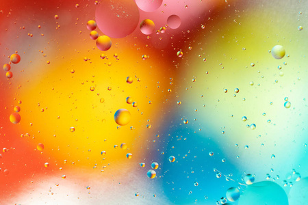 抽象背景,彩色渐变色.油滴在水中.照片