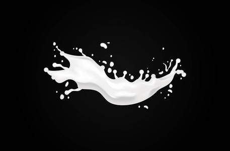 牛奶水滴图片