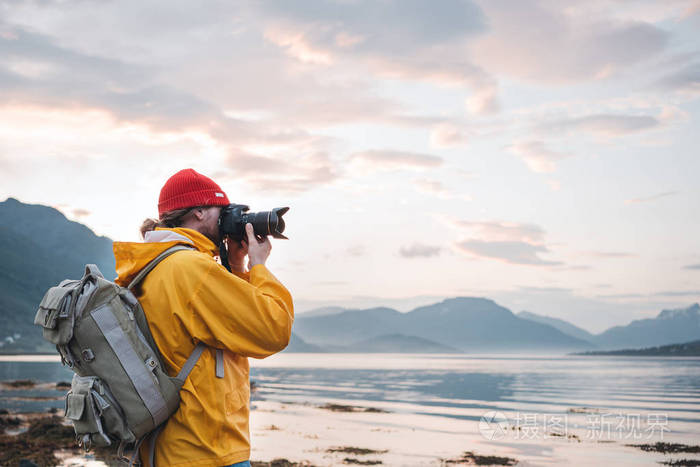 岩石 背包客 探险家 太阳 峡湾 自然 赶时髦的人 摄影师