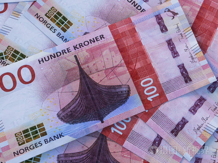 挪威克朗挪威的钱特写照片奥斯陆不合格