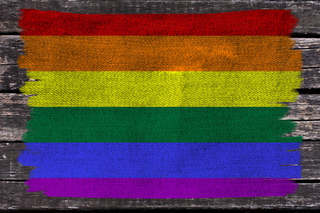 lgbt彩虹旗,骄傲旗,自由旗——女同性恋,男同性恋,双性恋和变性人群体