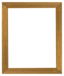白色背景上独立的木质相框图片