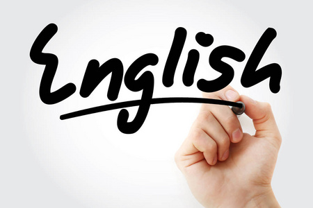 带记号笔的手写英语照片