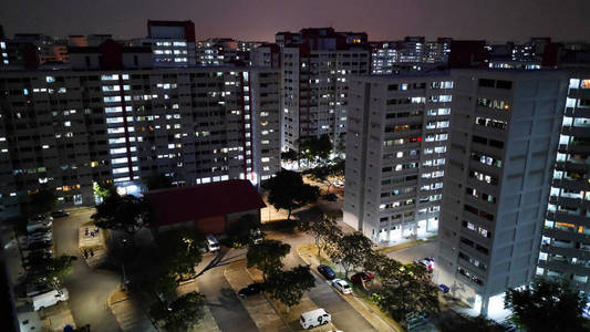 新加坡公共住宅城市景观图片