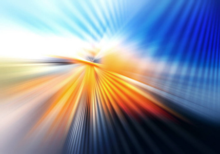 抽象的彩色背景,光线和光谱的交叉线向不同方向传播照片